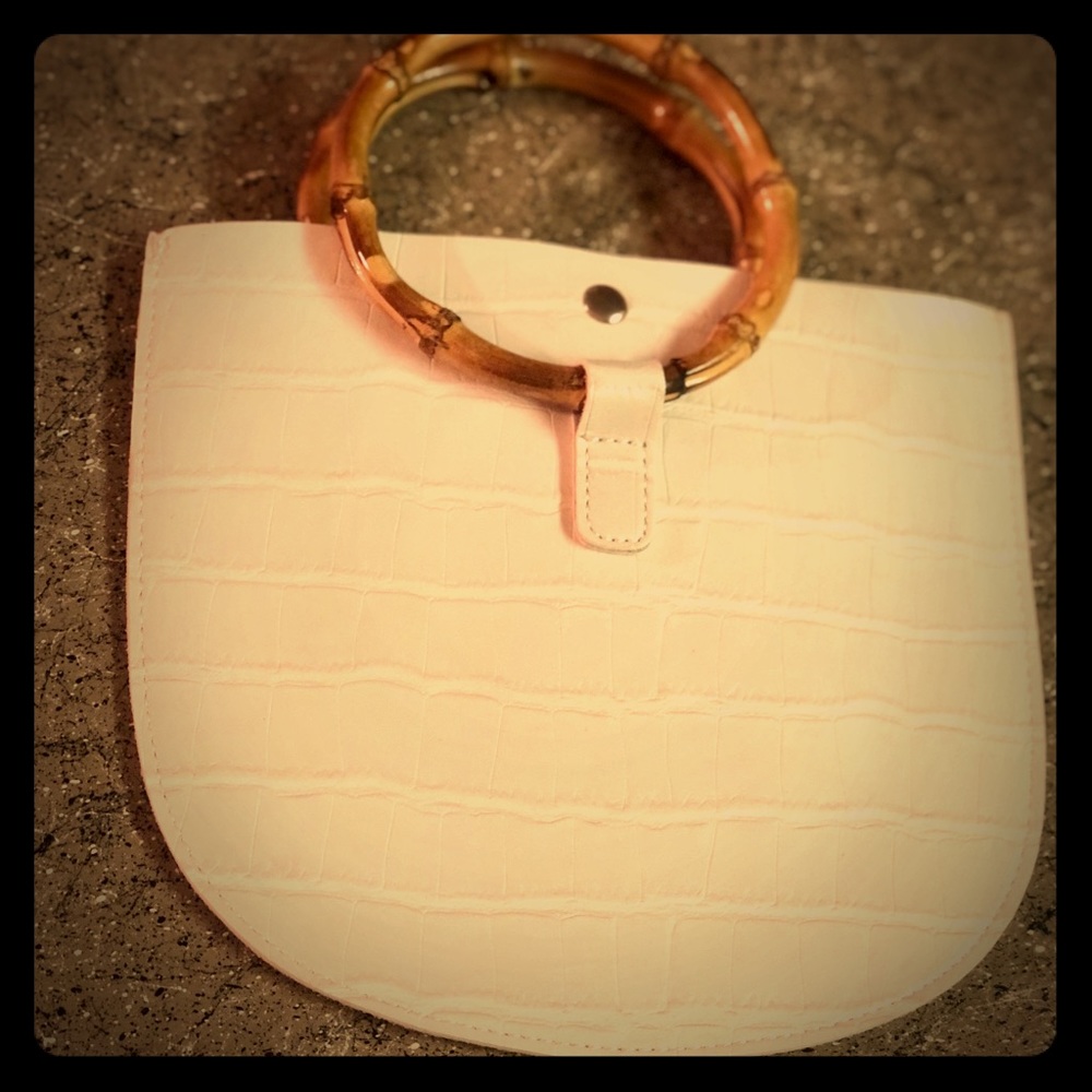 👜Fashion Nova Bag with Bamboo Handles👜